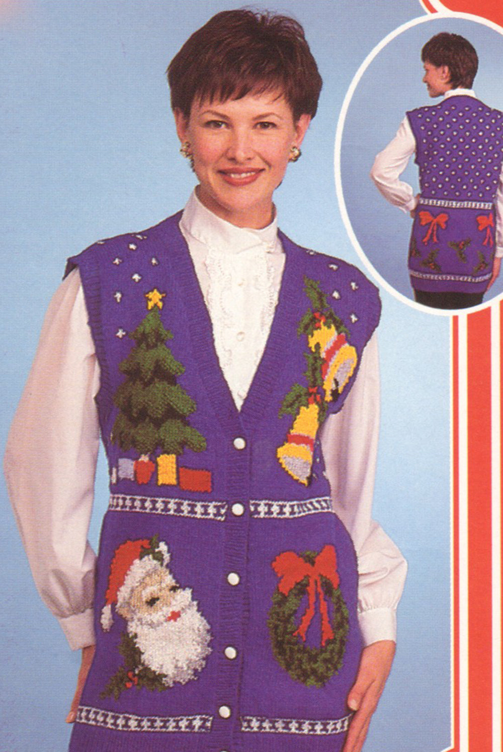 Christmas Vest Pattern – Mary Maxim